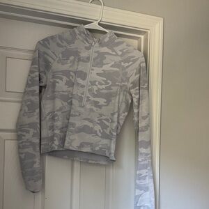 lululemon athletica Gray Camo Sweatshirt